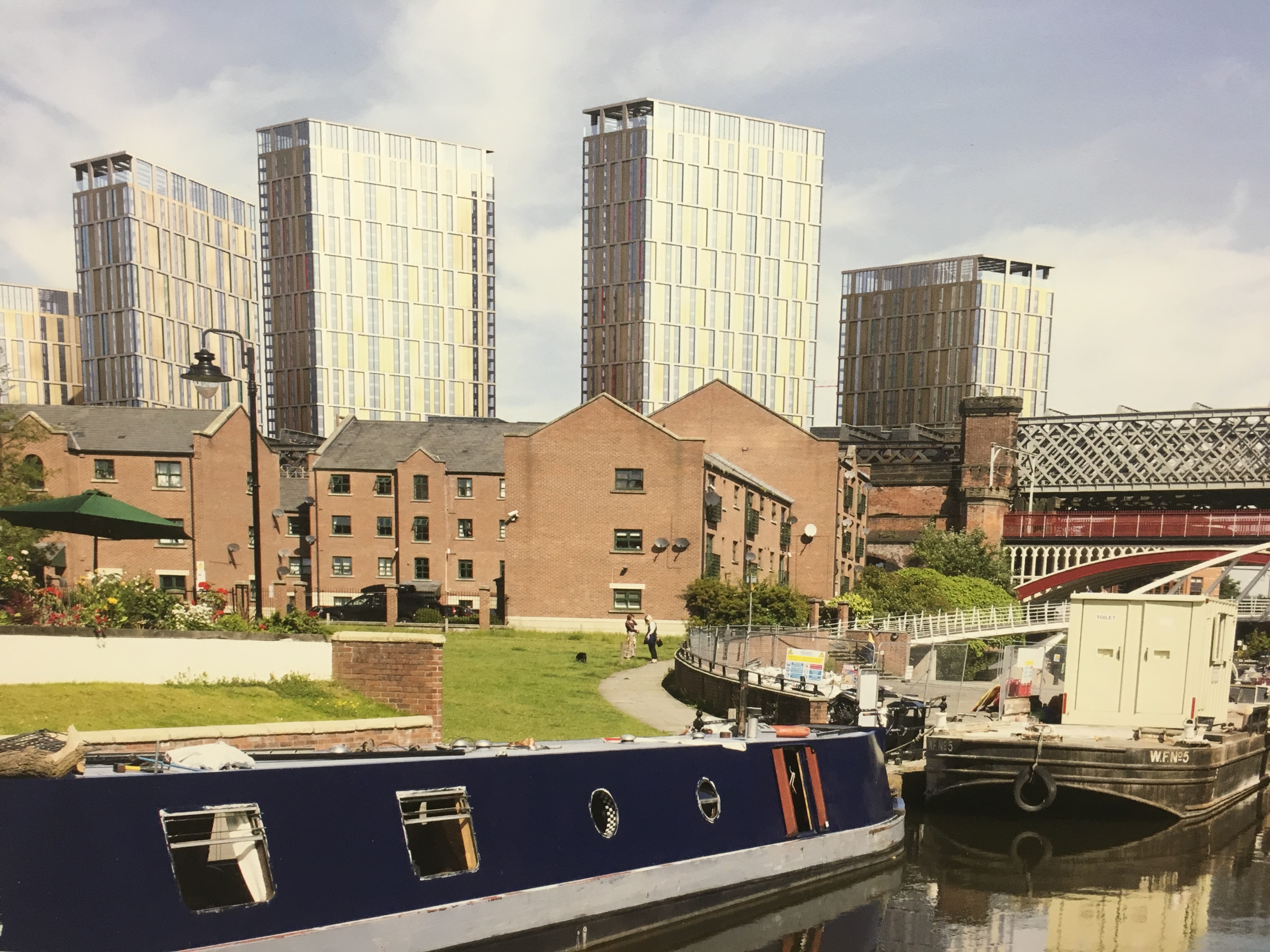 Trinity Island towers from Castlefield